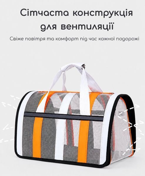 Сумка-переноска для кошек и собак с вентиляцией - Черный S AZ01 фото