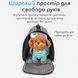 Сумка-переноска для котів і собак Ossoce до 10 кг з вентиляцією CO2 фото 6